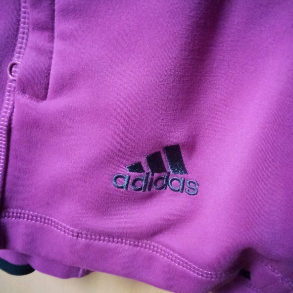ADIDAS ClimaProof Wind Pink and Grey Full Zip Jacket Size Medium - Picture 6 of 7
